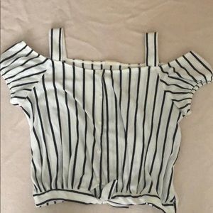 Black and White Striped Shirt